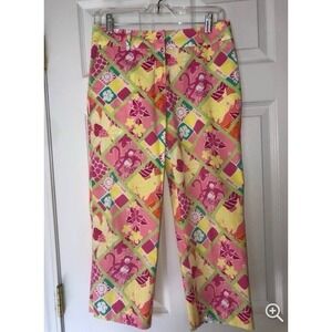Lilly Pulitzer white label Liza capri pants